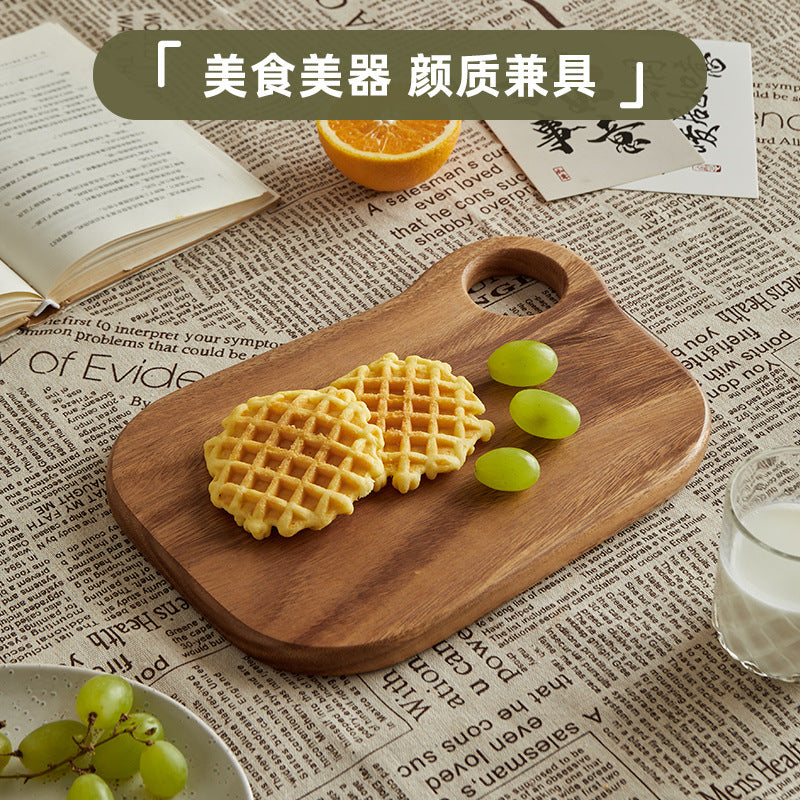 solid wood walnut bread board cutting board pizza steak creative fruit wooden bread board kitchen household tray