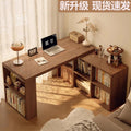 Corner desk bookshelf bookcase all-in-one table bedroom home extendable vanity corner computer desk office desk