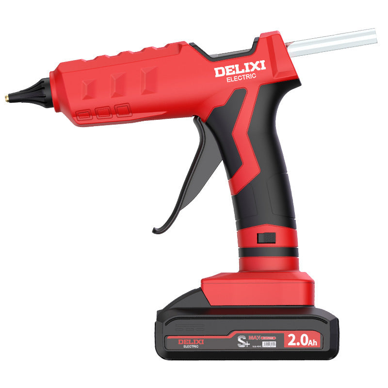 Delixi hot melt glue gun wireless children's handmade household hot melt adhesive rechargeable lithium battery small glue stick hot melt gun