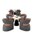 Sales department negotiation table and chairs, hotel lobby, 4s store, business reception sofa, office reception table and four chairs combination