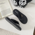 2025 new women's flip-flops - summer outdoor anti-slip thick-soled beach sandals - flat flip-flops for women