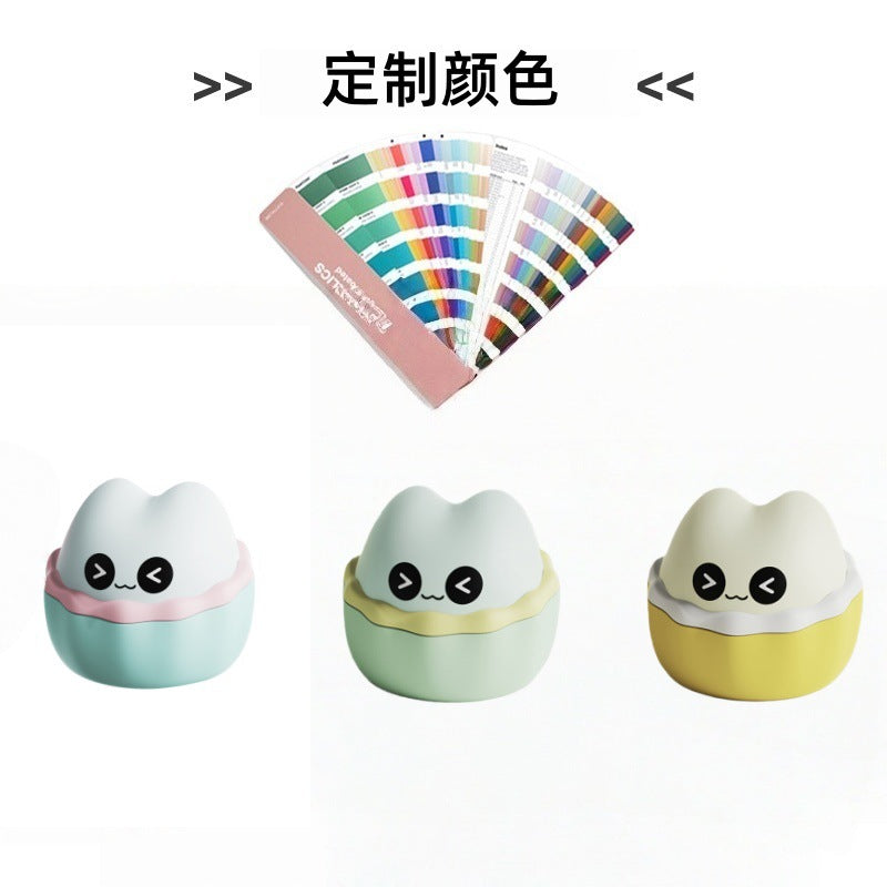 Factory customizable color baby cute food supplement bowl, children's food-grade silicone spill-proof snack bowl, portable tableware