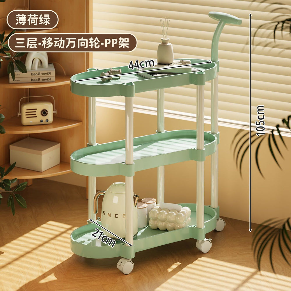 Mobile kitchen cart, simple side table, household living room side table, corner table, bathroom shelf, small trolley