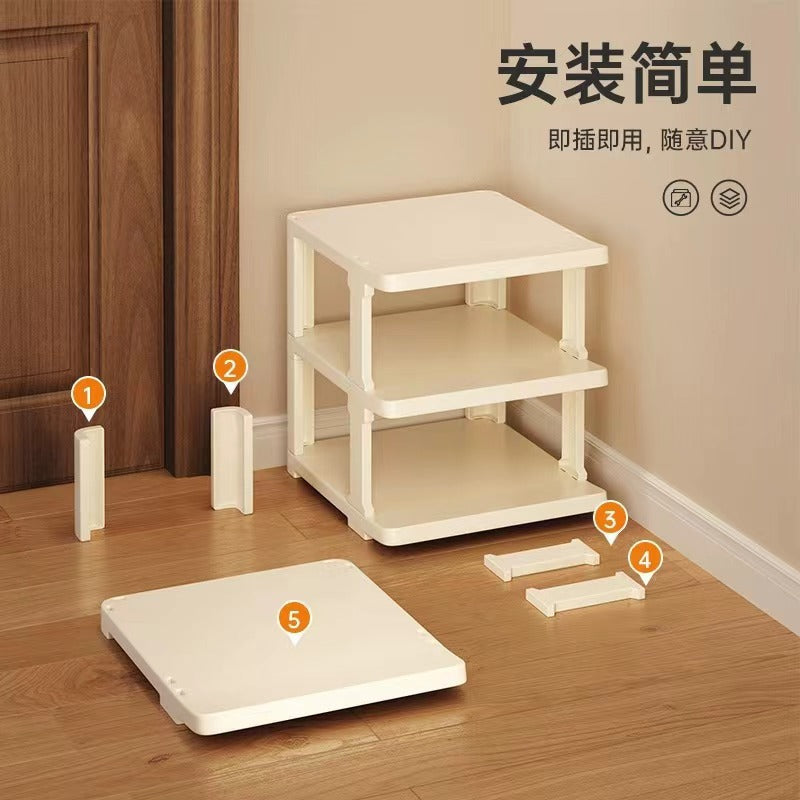Simple shoe rack, multi-layer economical dormitory shoe cabinet, household narrow door dust-proof storage artifact, indoor wholesale