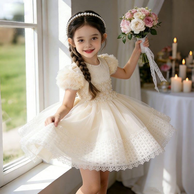 kids princess skirt tutu skirt one-year-old baby girl dress wedding dress dress foreign trade flower girl