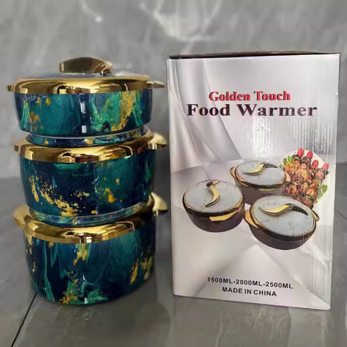 Factory price food warmeexport3pcsexporthot selling africa 1500ml2000ml2500ml round insulation