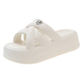2026 new women's slippers: casual, versatile, trendy, high-end, outdoor wear, non-slip, soft sole, height increasing, thick sole ladies' sandals