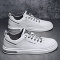 Men's casual leather shoes - spring/autumn 2025 new collection - men's white flat shoes - versatile winter sports white shoes for teens
