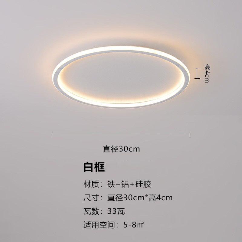 Full Spectrum Nordic Master Bedroom Light Simple Modern LED Ceiling Light Room New Minimalist Ultra-thin Internet celebrity Lighting