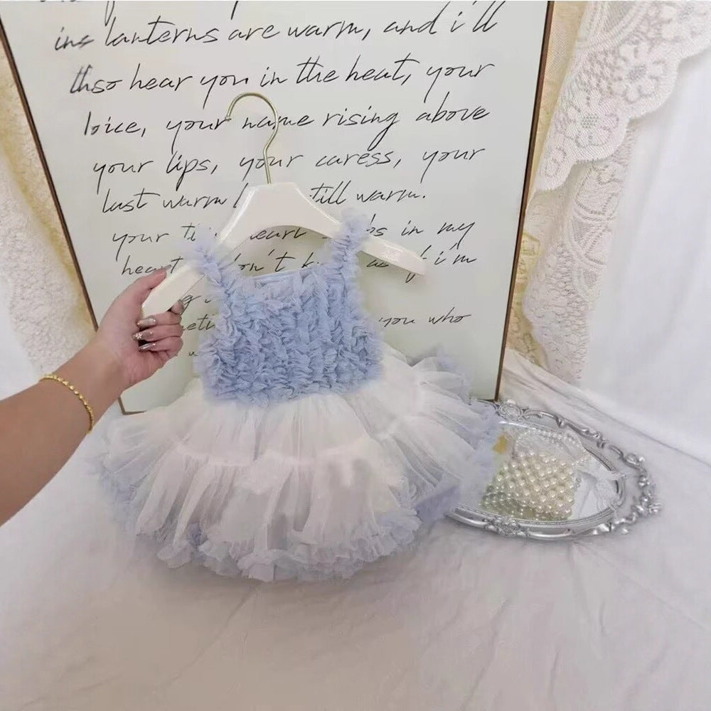 Girls' princess dress summer style kids' tank dress tutu dress children's dress 3-8 years old - dropshipping available