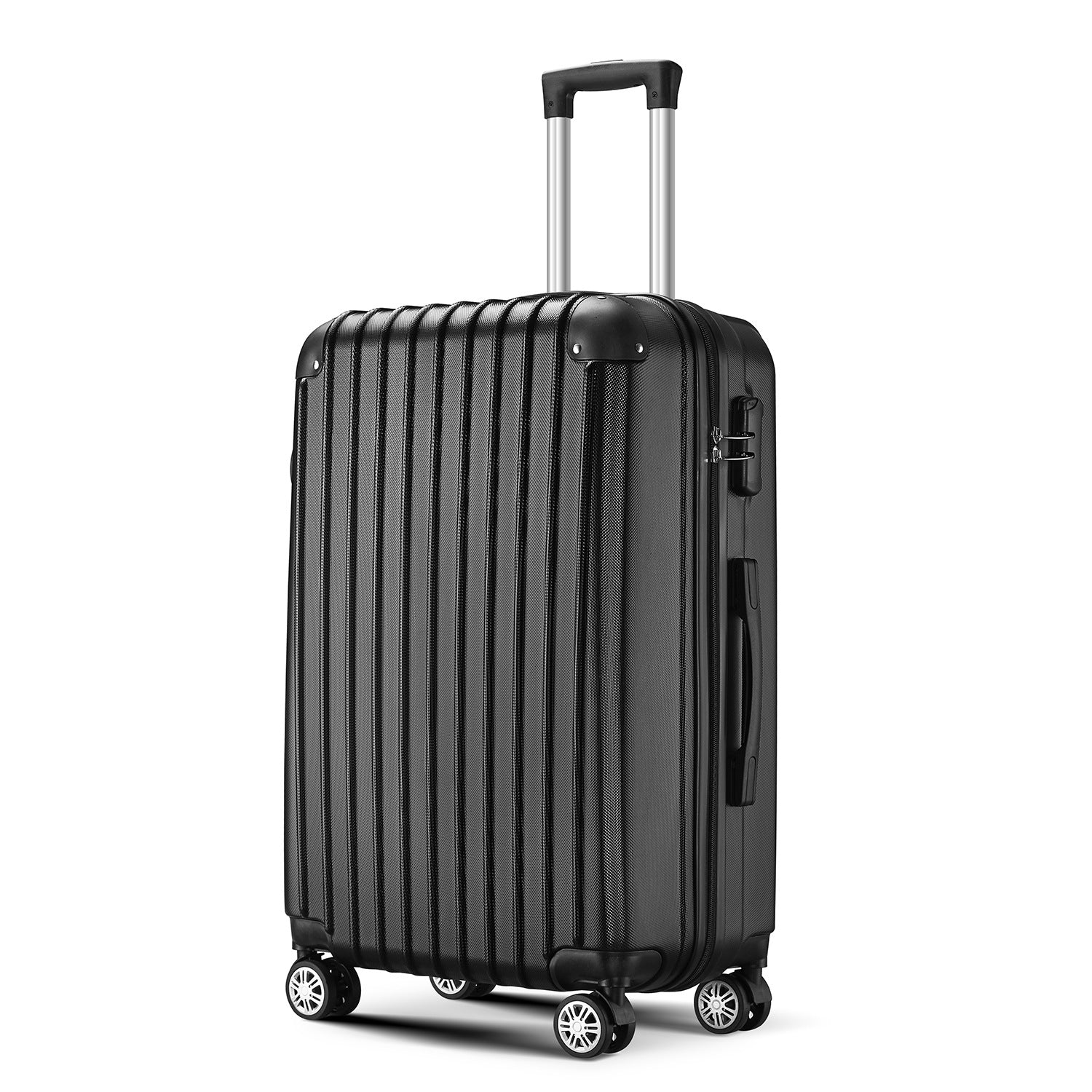 Source manufacturer three-piece  suitcase classic corner ABS travel bag anti-theft password lock trolley case