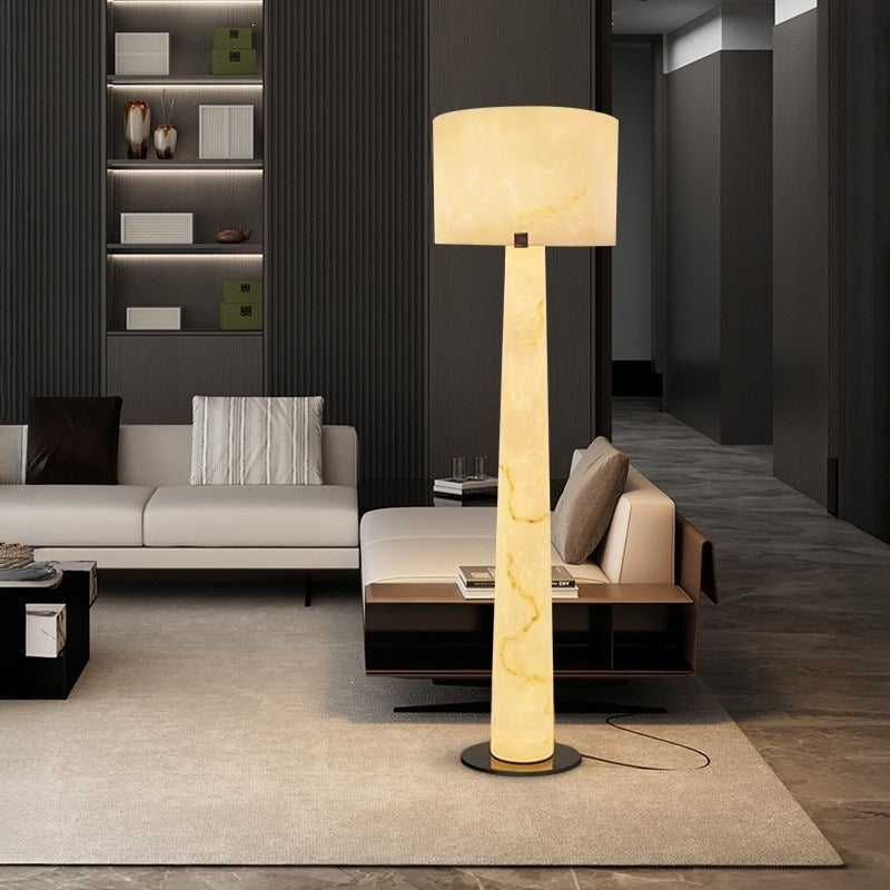 Designer showroom model room lobby imitation marble art sculpture floor lamp - bedroom, living room, study decoration