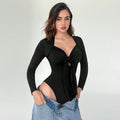 women's clothing  autumn and winter insfashionsexy silmlong sleeves t-shirtsense of designniche styletops jumpsuit