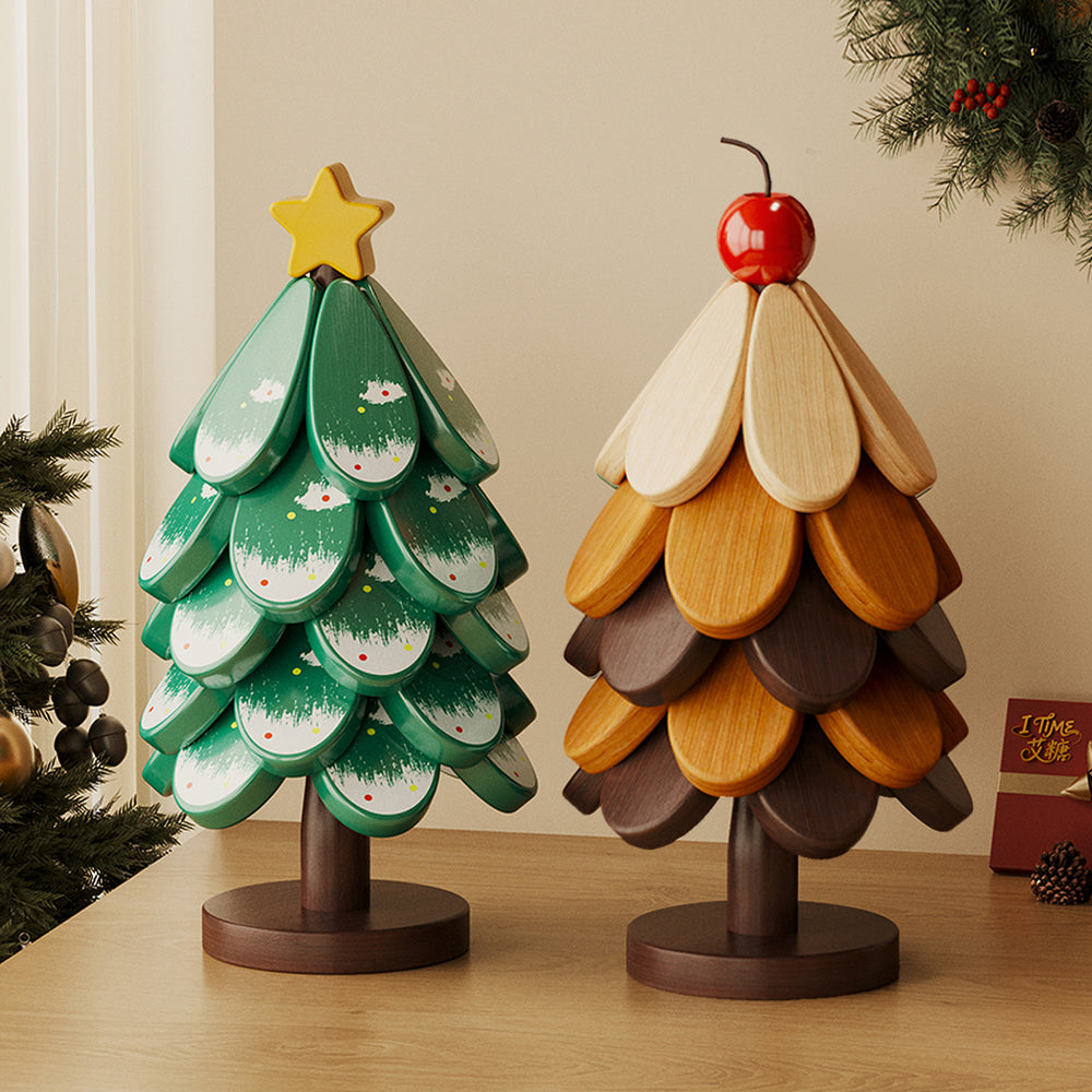 Classy christmas tree insulation mat dining table decoration creative a tree solid wood oven mitts pot holder christmas gift
