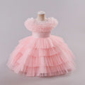 New arrival cross-border kids performance dress lace princess skirt festival tutu skirt gauze skirt first birthday dress performance costume