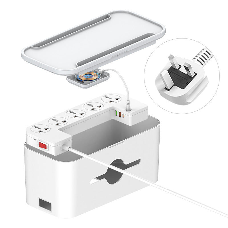 Lidenuo PD wireless fast charging storage box power strip port regulation India Thailand regulation household creative storage usb plug board