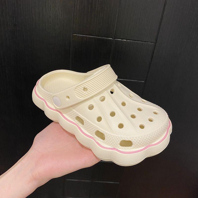 Eva ultra-light toe cap clogs girls slippers women's summer comfortable outer wear non-slip deodorizing filter baby boys shoes students