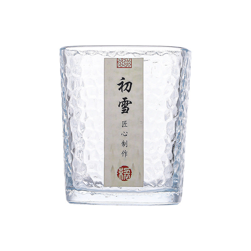 Dropshipping & free shipping: first snow glass cup - perfect for guests, home use, and a touch of class. instagram-worthy hammered glass with a premium feel - makes a great little gift!