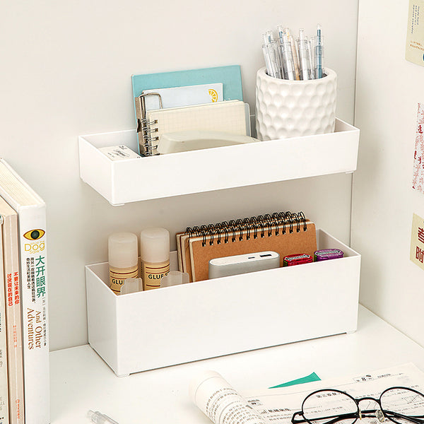 Student desk No punching rack Plastic transparent rectangular desk Sundries Wall hanging Stationery storage box