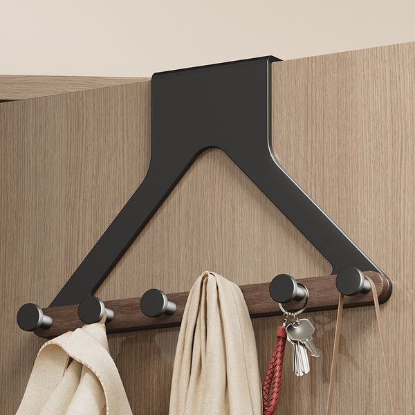 Walnut door back hook non-punching hanger artifact hanger wall hanging strong non-marking clothes door hanging hook