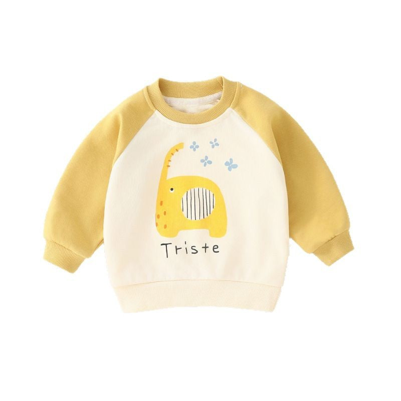 Spring & fallnew arrivalkidslong sleevessweatshirttoddler bottom shirt for boys and girlsautum babytopsbaby clotheschildren's clothing