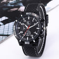 28029 new wish export sports silicone fashion racing business quartz men's watch wholesale