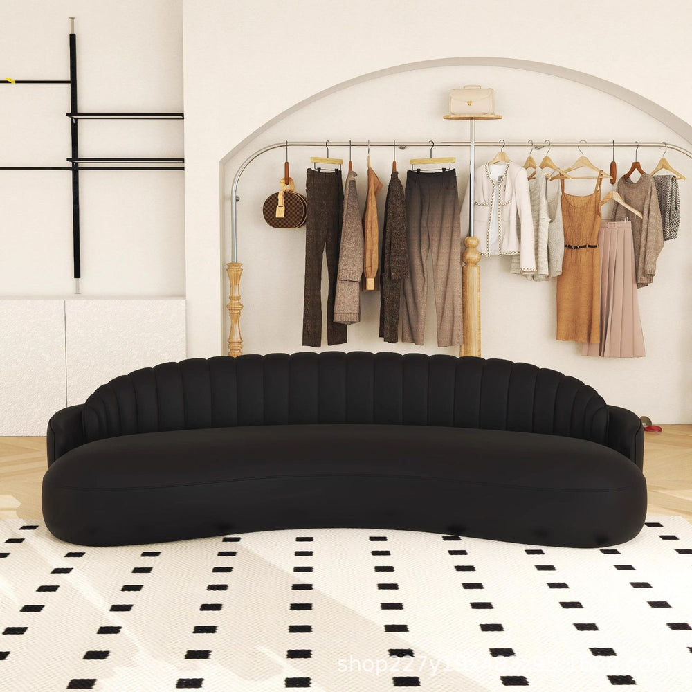 Milo b&b clothing store curved creative casual rest area curved round lobby reception negotiation sofa combination