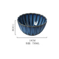 Kiln turns blue 5.5inch bowls