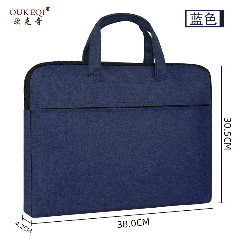 Office satchel bag canvas document bag information bag conference bag computer bag document bag briefcase business gift
