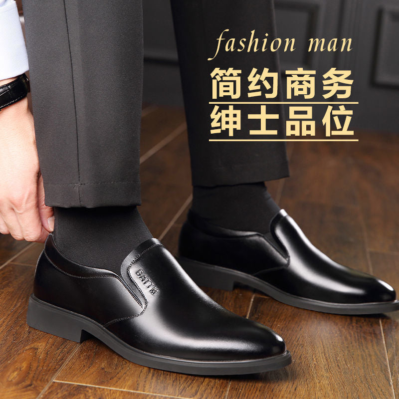 【military-grade leather shoes - premium quality】100% full grain cowhide leather, clearance sale! soft sole leather shoes for men, perfect for casual and business wear