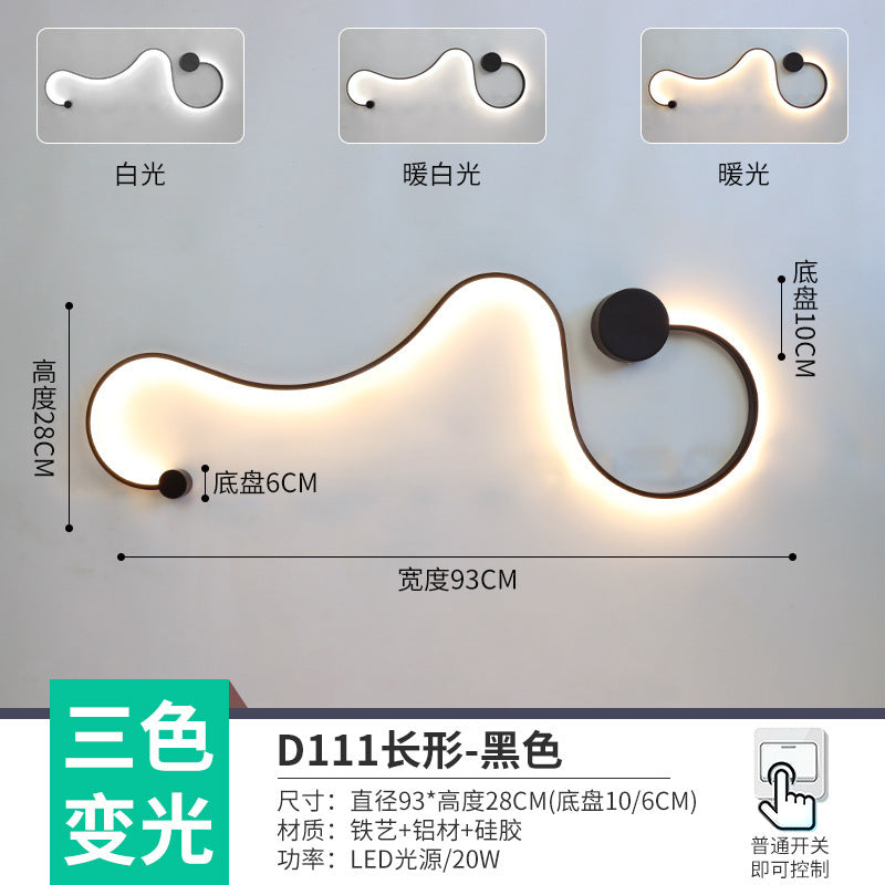 The whole network low-cost led corridor aisle entrance light new Nordic stairs balcony bedroom bedside background wall wall lamp