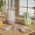 Baby nail clipper set - safe, anti-pinch, includes nail clippers, pliers, and nail file - newborn to toddler