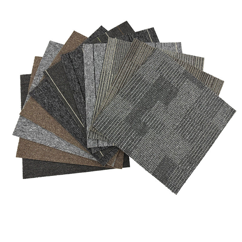 Wangpu factory direct sales carpet office commercial polypropylene environmental-friendlyplaid patchwork carpet sound insulation floor mat carpet