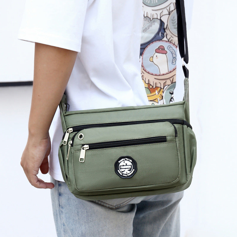 New shoulder bag large-capacity anti-splashing and wear-resistant backpack multi-pocket fashionable men's business leisure   bag