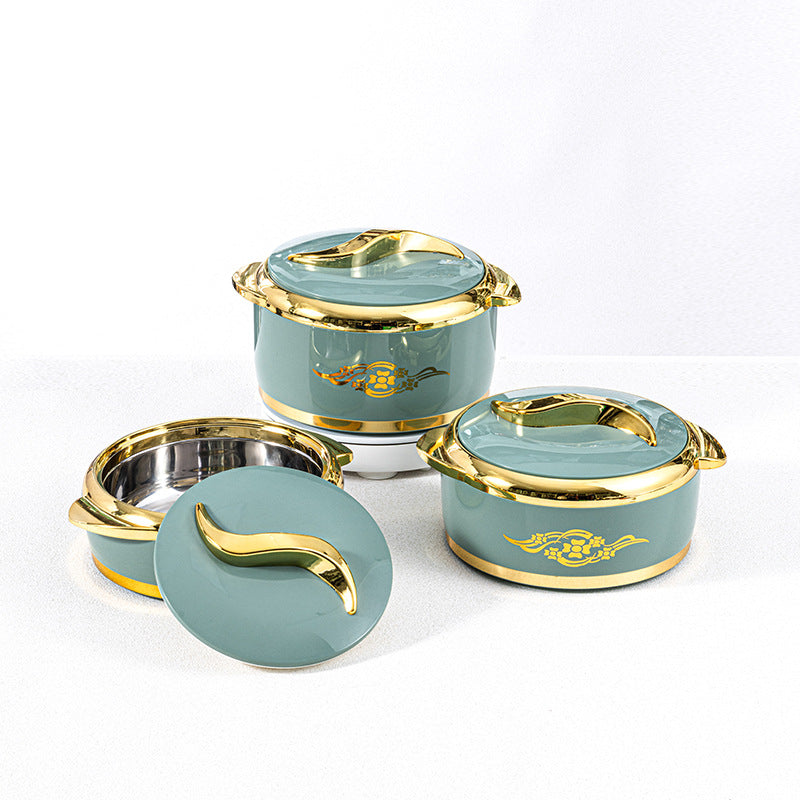Arabian style insulated food warmer - classic design, multi-functional thermal pot (1.5+2.0+2.5l) - colorful packaging
