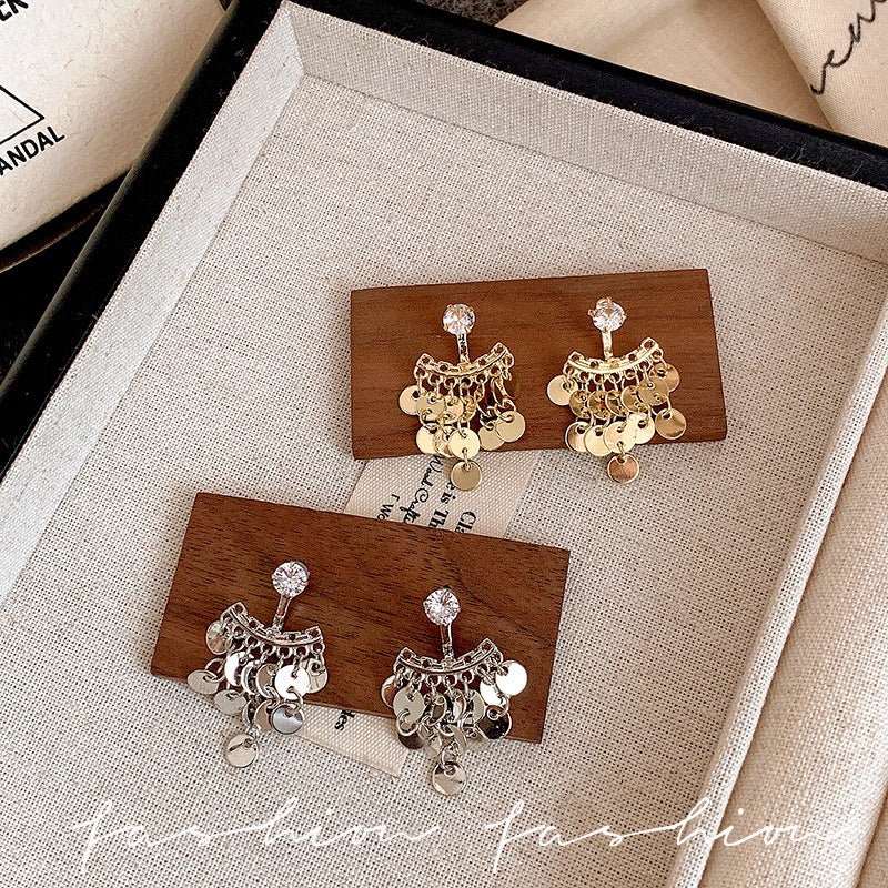 A two-wear super glittering sequin tassel earrings 2026new arrivalbest sellingaccessible luxuryelegant earrings classy earrings