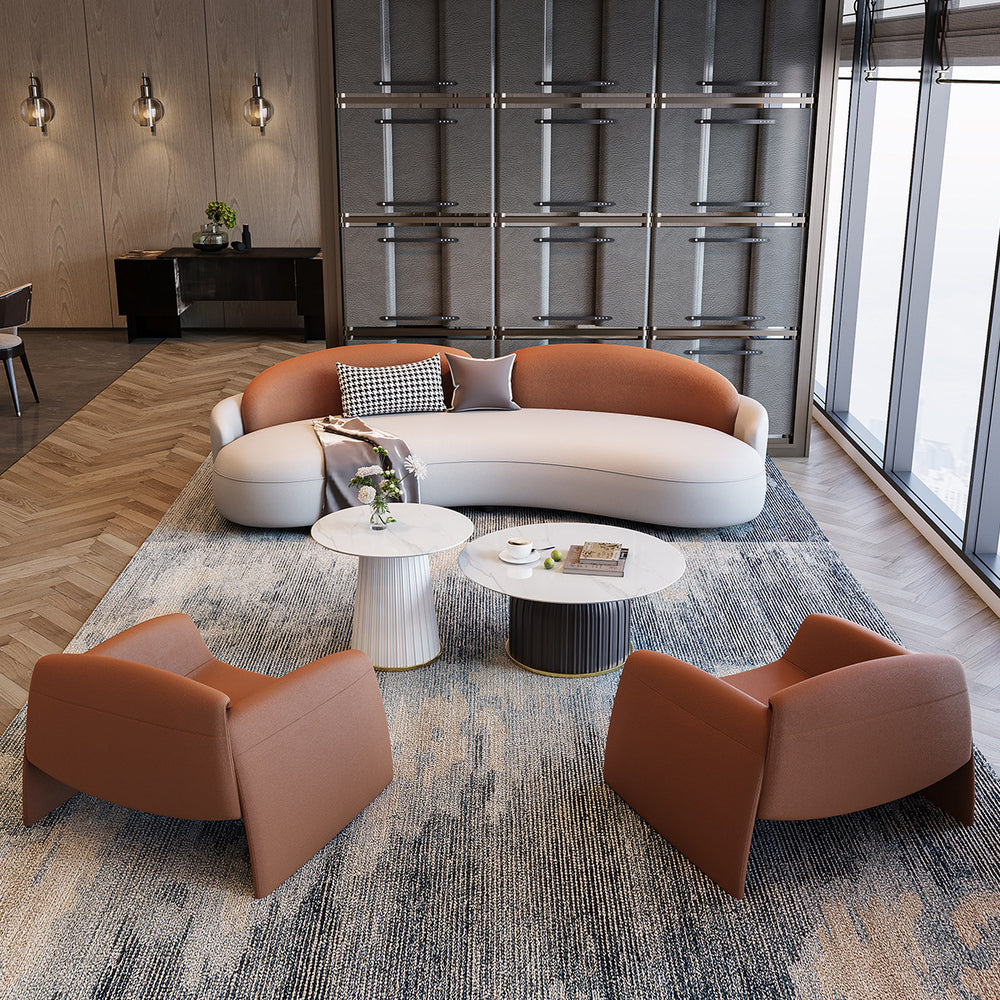 Sales office negotiation sofa accessible luxury rest area hotel lobby reception reception office sofa coffee table combination