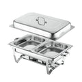 Amazon stainless steel buffet warmer - foldable flip-top square alcohol stove - food heating buffet stove - hotel dining stove