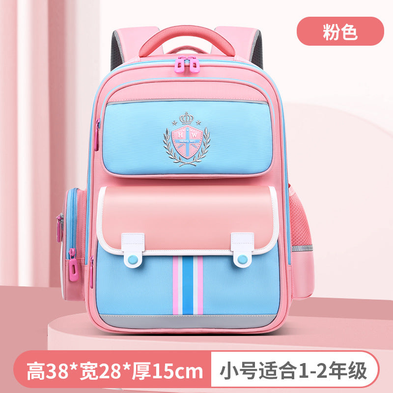 New arrival waist and spine protection to reduce the burden of primary school bags for men and women, 3 to 6 grade kids backpacks, large capacity abrasion resistant