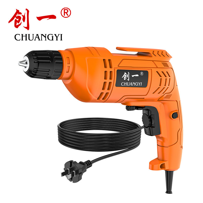 Chuangyi electric drill multifunctional for home electric drill 220v small pistol drill power tool screwdriver electric screwdriver