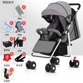 Four-wheel, two-hand folding, reclining wheelchair - linen grey - buy one get seven free