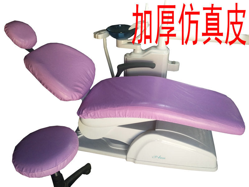 Dental tooth chair cover four-piece set waterproof thickened leather velvet comprehensive treatment machine table cover cloth cover