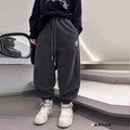 youthwinternew arrivalfleece-linedthickened shrinkable sweatpants thickened imitation rabbit fur one-piece winter kids pants