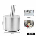 304 stainless steel garlic pounder, garlic paste bowl with lid, grinding artifact, medicine pounder, powder jar processing and personalized