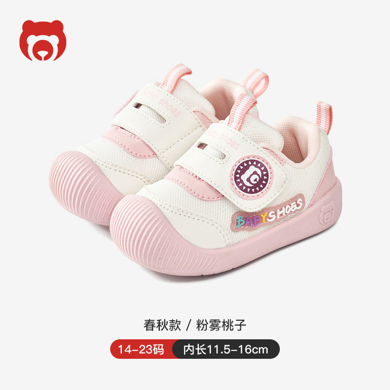 Toddler shoes for boys, spring and autumn infant shoes, soft sole functional cartoon shoes for babies aged 1-3, boys' shoes