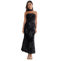 C7671 cross-border   fashion women's summer elegant sexy slim-fit backless dress