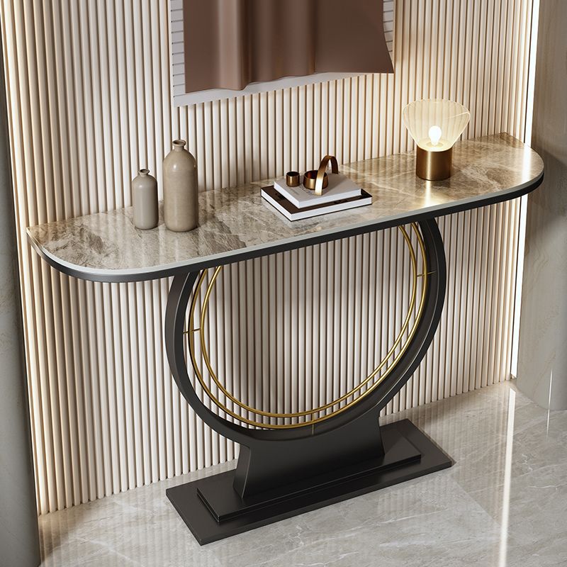 Accessible luxury bench narrow table slate console table entrance cabinet new chinoiserie bench entrance console table table against the wall semicircle