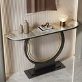 Accessible luxury bench narrow table slate console table entrance cabinet new chinoiserie bench entrance console table table against the wall semicircle