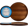 Scandinavianins solid wood creative breakfast tray cute cute cake dessert snack plate stylishclassy tea tray