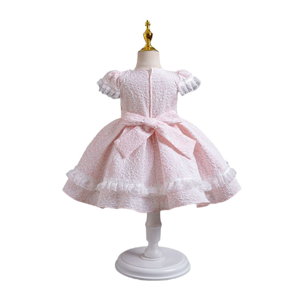 Wholesale new arrival baby girl evening dress lace tutu cake princess dress first birthday dress baby dress